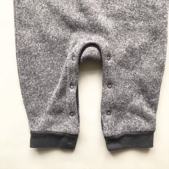 Old navy heather gray Shaw neck  jumpsuit EUC  6-12 months - Picture 4 of 6